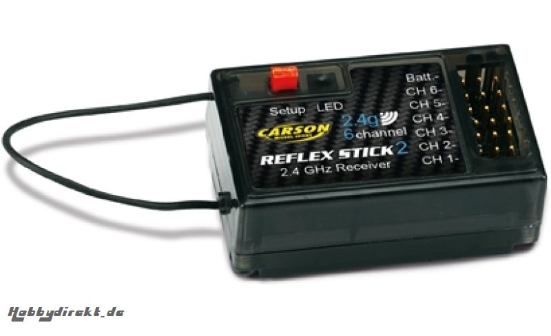 Empfänger REFLEX Stick II 6 Kanal 2.4G Carson 500501537