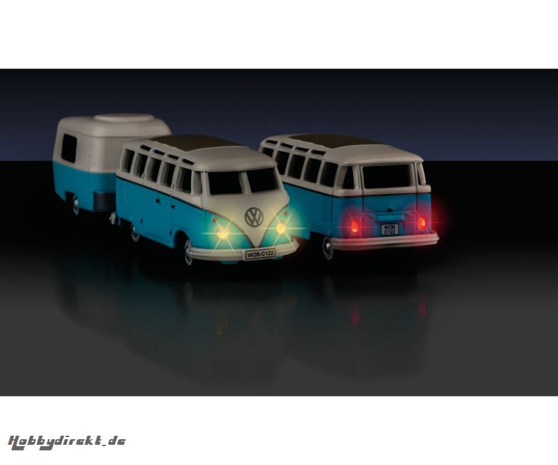 1:87 VW T1 Samba Bus m.AnhÃ¤nger 2.4G RTR Carson 504122 500504122