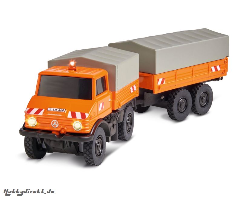 1:87 MB Unimog U406 m. Anhänger 100% RTR Carson 504140 500504140