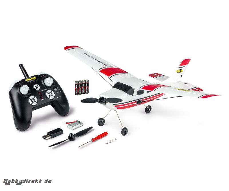 RC Sportflugzeug 2.4 G 100% RTR rot Carson 505033 500505033