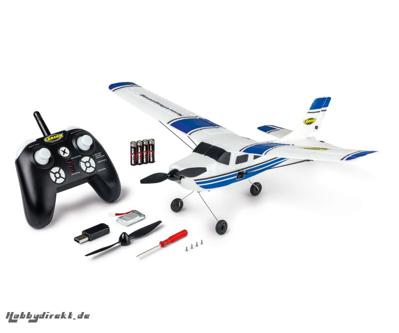 RC Sportflugzeug 2.4 G 100% RTR blau Carson 505034 500505034