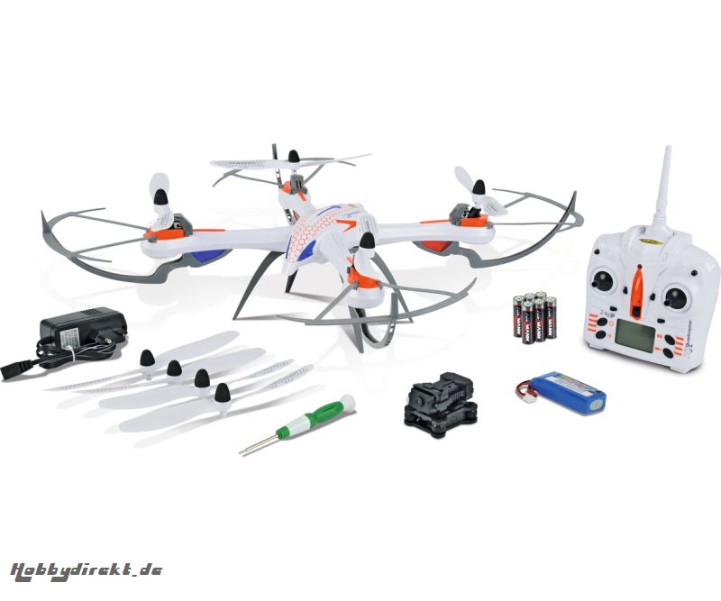 X4 Quadcopter 550, SPY, 2,4G, 100% RTF Carson 507100 500507100