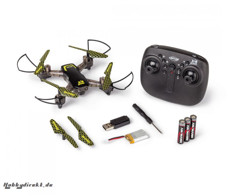 X4 Quadcopter 210-LED 100% RTF Carson 507178 500507178