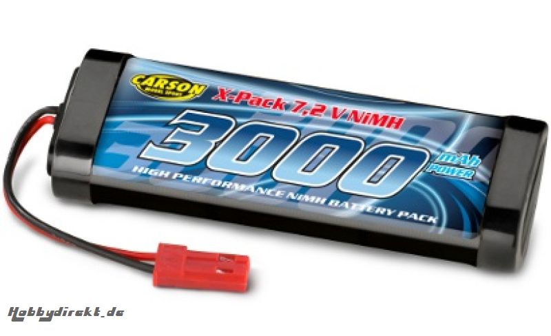 Akku RacingPack 7,2V/3000mAh NiMH T-Plug Carson 608117 500608117