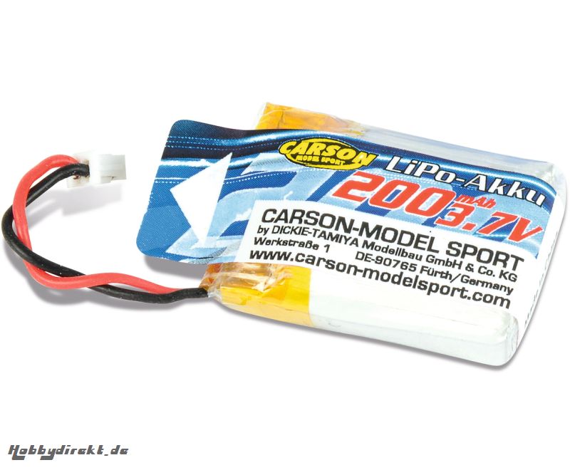 LiPo-Akku X4 Cage Copter  3,7V/200mAh Carson 608165 500608165