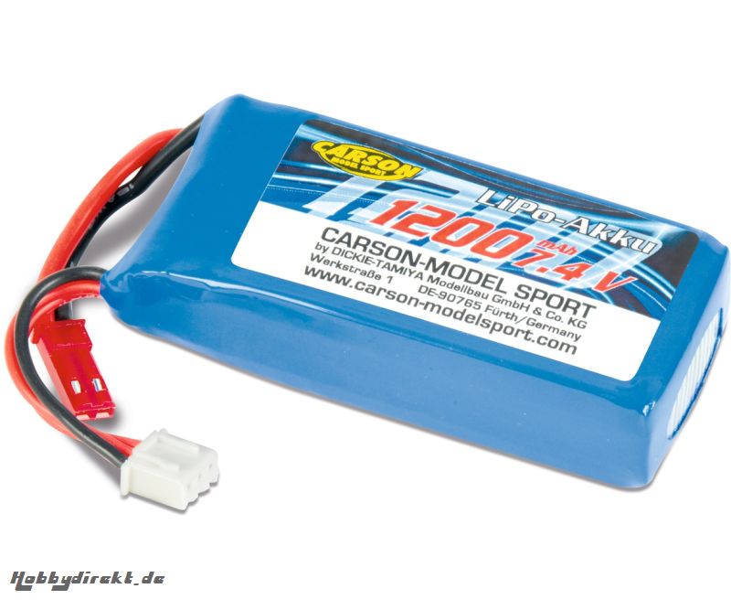 LiPo-Akku X4 Quadcopter 550 7,4V/1200mAh Carson 608168 500608168