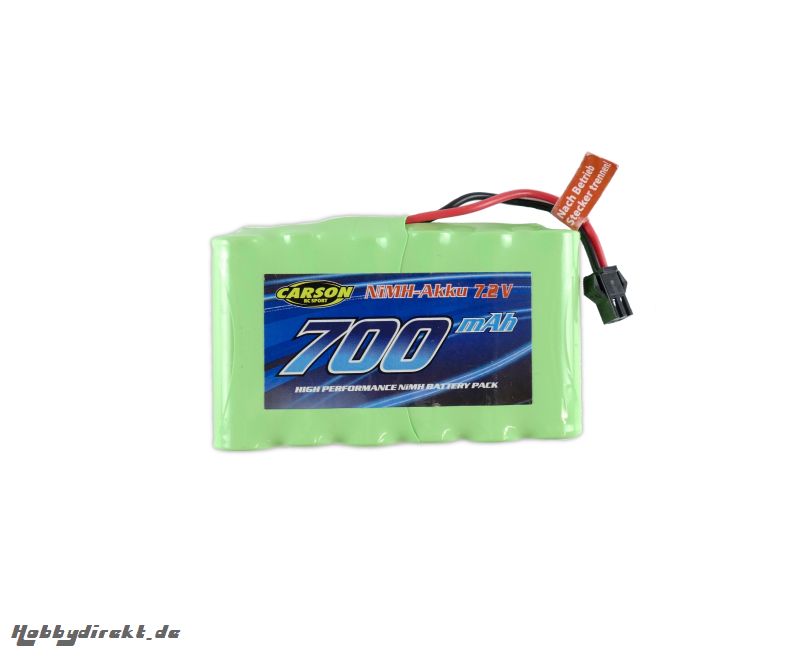 Ersatzakku NIMH 7,2V 700 MAH JST Stecker Carson 608204 500608204