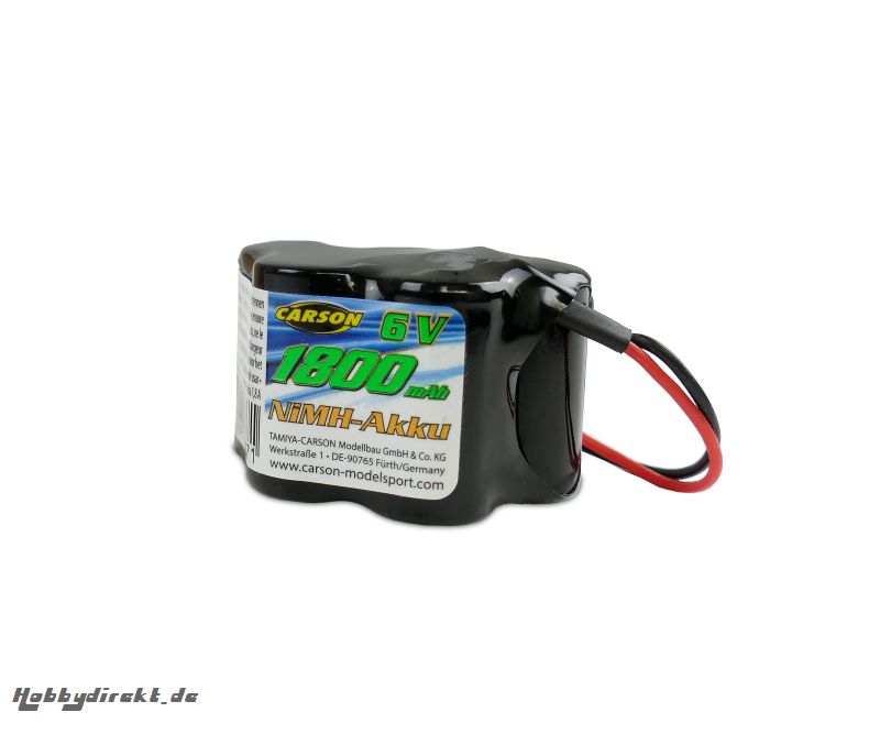 6V/1800mAh NiMH Empfängerakku Hump BEC Carson 608230 500608230