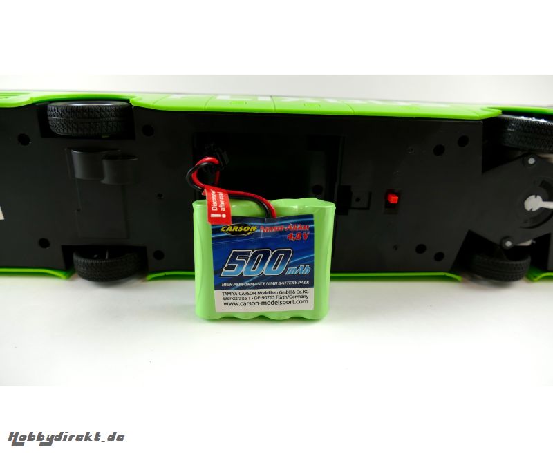 4,8V/500mAh NiMH Akku : 500907342 JST Carson 608247 500608247