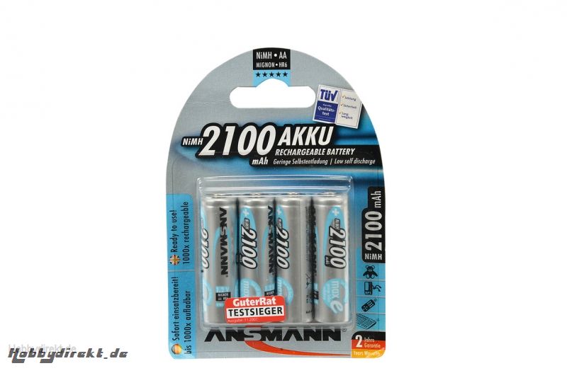 Akku Set Mignon/AA 1,2V2100mAh (4) Carson 609042 500609042