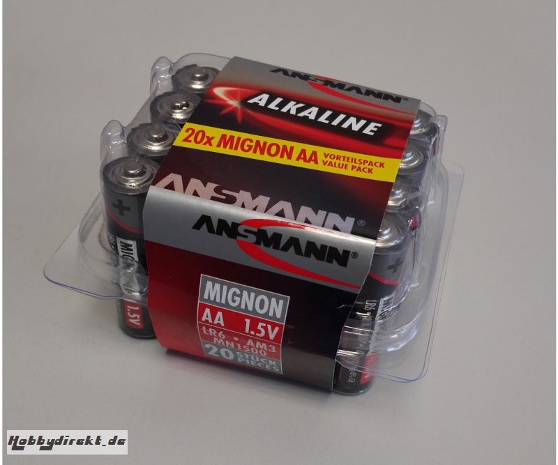 Batterie Box Mignon/AA 1,5V (20) Carson 609050 500609050