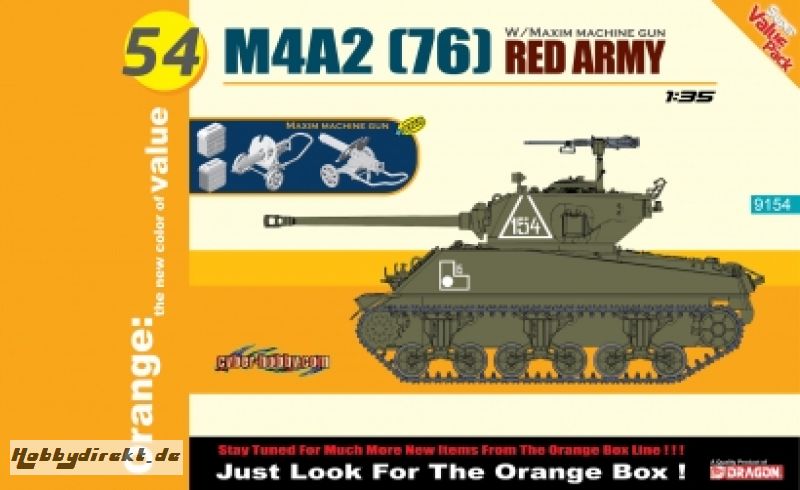 1:35 M4A2 (76) Red Army+Maxim MachineGun Carson 729154 500729154