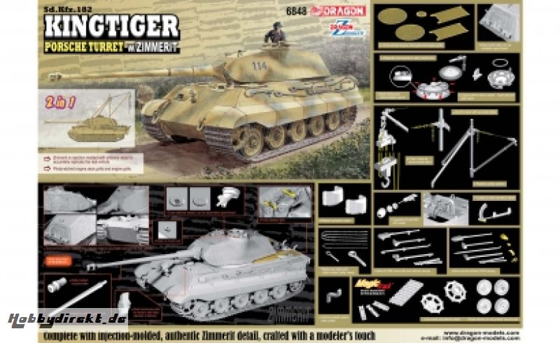 1:35 Sd.Kfz.182 Kingtiger Porsche Turret Carson 776848 500776848