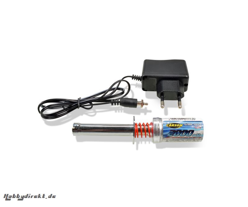 1,2V/2000mAh Glühkerzensteck.-Set/Steck. Carson 905126 500905126