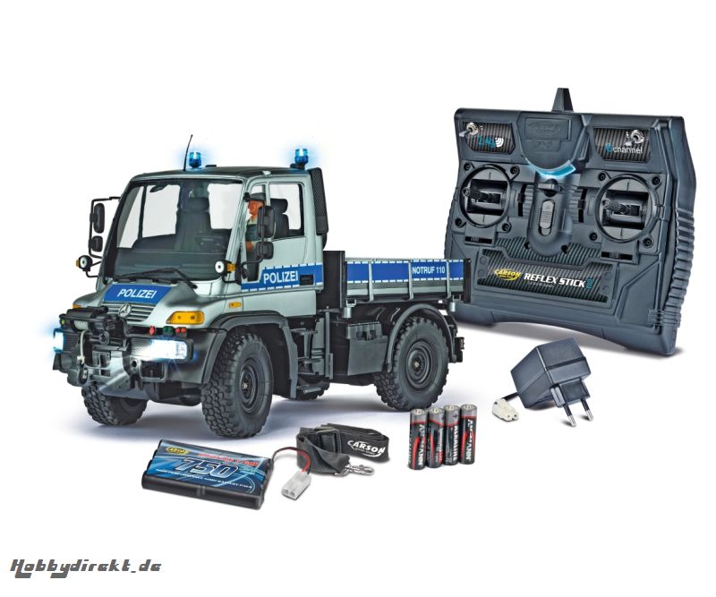 1:12 MB Unimog U300 Polizei 2.4G 100%RTR Carson 907290 500907290