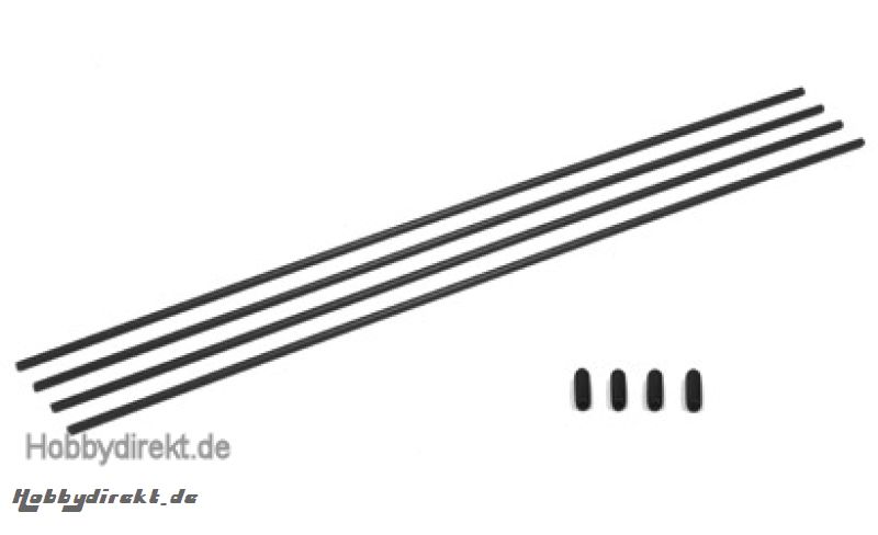 Antennenröhrchen schwarz 4 St. Carson 500908115