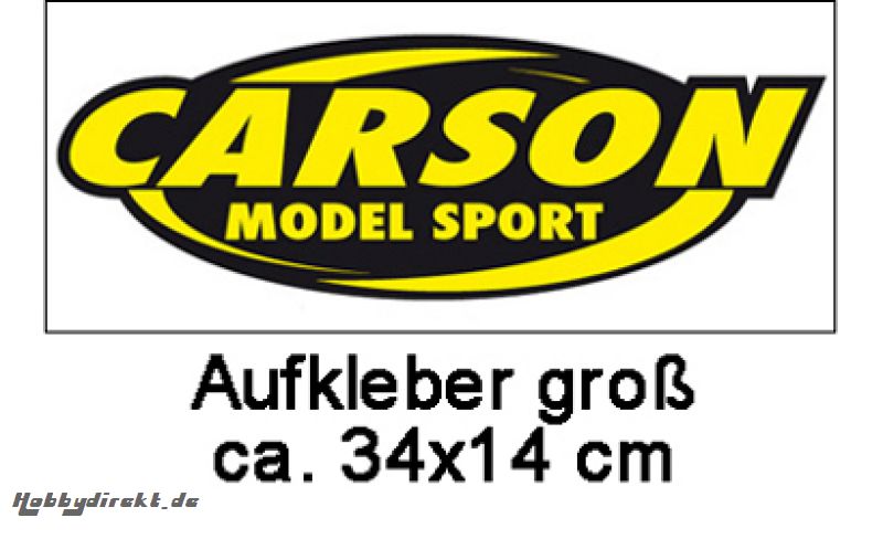 Carson Aufkleber, groß 34 x 14 cm Carson 909041 500909041