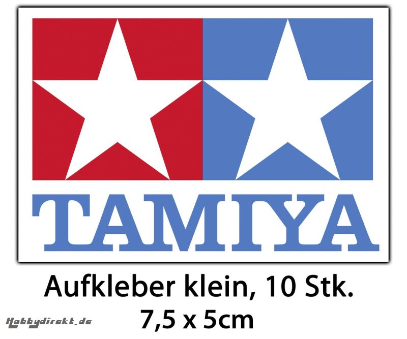 TAMIYA-AUFKLEBER 75x50 mm klein (10) Carson 909056 500909056