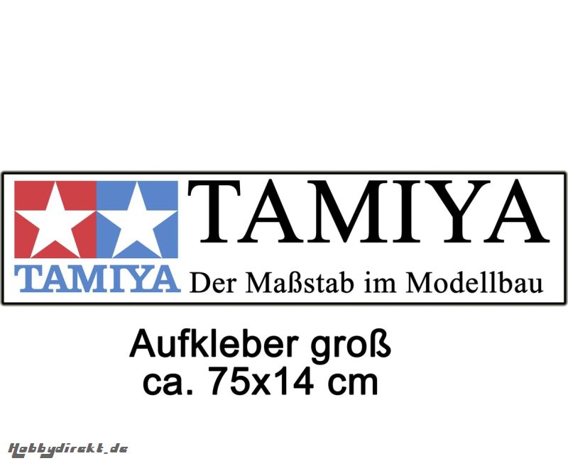 Aufkleber TAMIYA groß 75x14cm Carson 909094 500909094