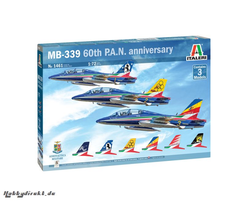 1:72 3er Set Aermacchi MB-339 PAN 60Jah. Carson 1461 510001461