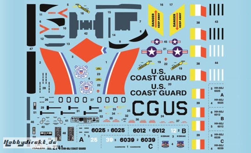 1:48 HH-60J U.S. Coast Guard Jayhawk Carson 2741 510002741