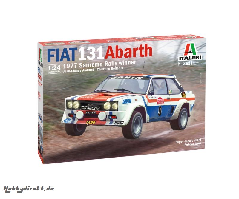 1:24 Fiat 131 Abarth77 SanRemo RallyWin Carson 3621 510003621