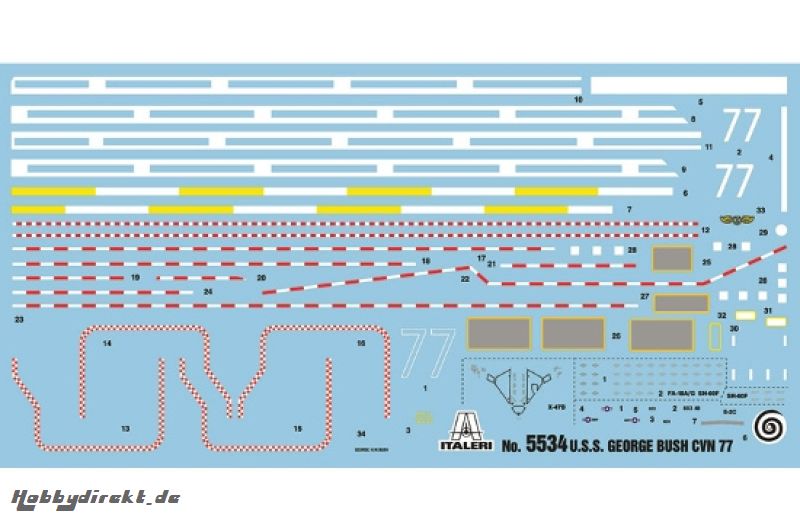 1:720 U.S.S. George H.W. Bush CVN77 Carson 5534 510005534