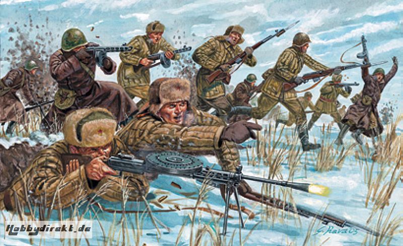 1:72 WW2 - Russ.Infanterie(Winter Unif.) Carson 6069 510006069