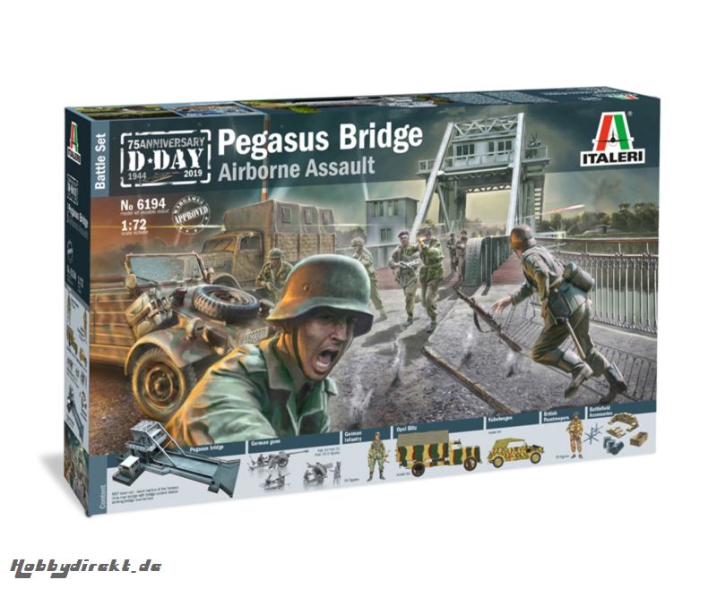 1:72 Battle-Set-Pegasus Bridge Carson 6194 510006194