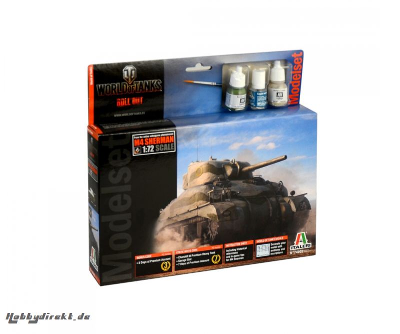 1:72 M4A1 Sherman WoT Carson 74002 510074002