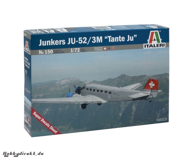 1:72 JUNKERS JU-52 3/m TANTE JU LH Carson 100150 510100150