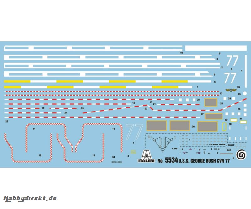 1:720 U.S.S. George H.W. Bush CVN77 Carson 105534 510105534