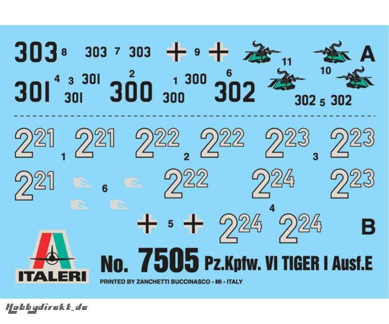 1:72 Pz.Kpfw.VI Tiger I Ausf. E Carson 107505 510107505