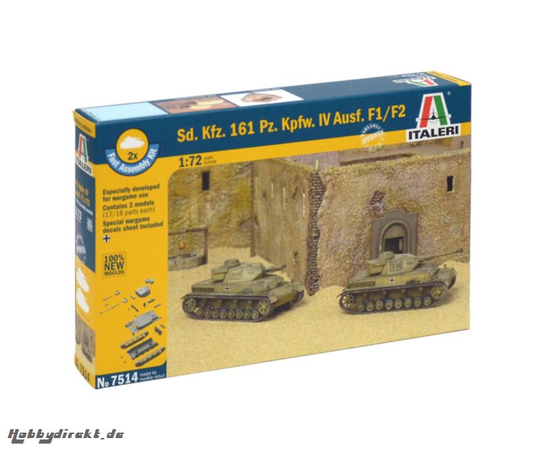 1:72 SdKfz.161 PzKpfw. IV F1 Fast As.Kit Carson 107514 510107514