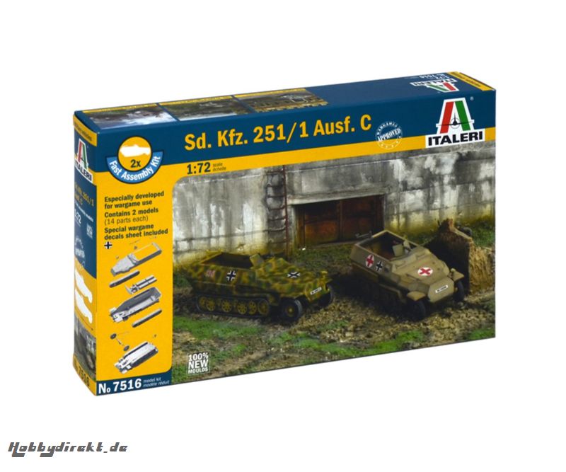 1:72 SD.Kfz.251/1 Ausf. C Fast Assm. Kit Carson 107516 510107516