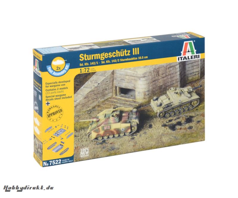 1:72 Sd.Kfz 142/1 Sturmgesch.III Carson 107522 510107522