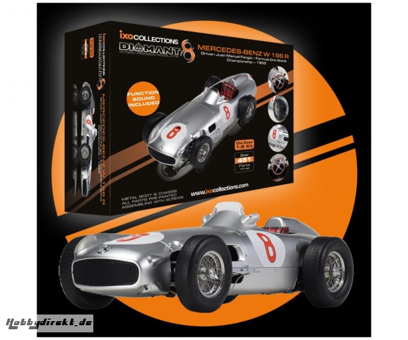 1:8 IXO Mercedes W196 Fangio #8 Carson 10102 520010102