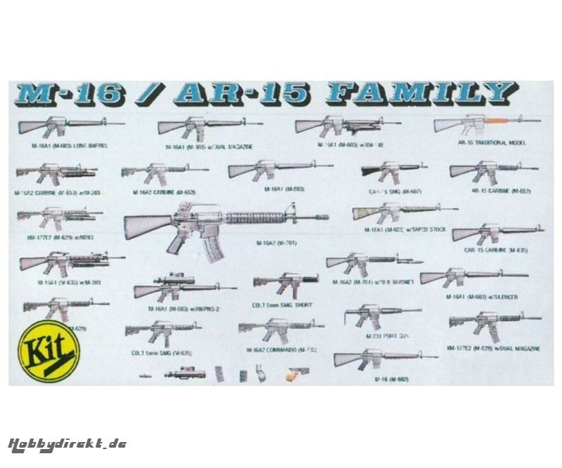 1:35 M-16/AR-15 Family Carson 3801 540003801