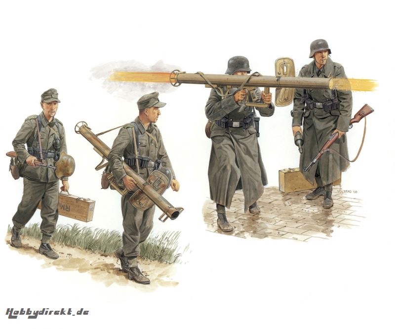 1:35 Germ. Antitank Team w/Panzerschreck Carson 6374 540006374