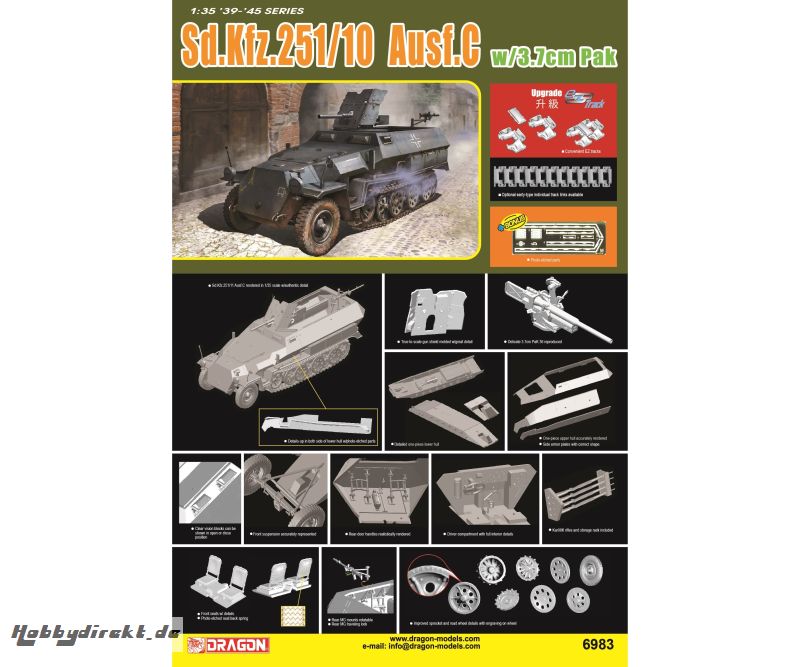 1:35 Sd.Kfz.251/10 Ausf.C Carson 6983 540006983