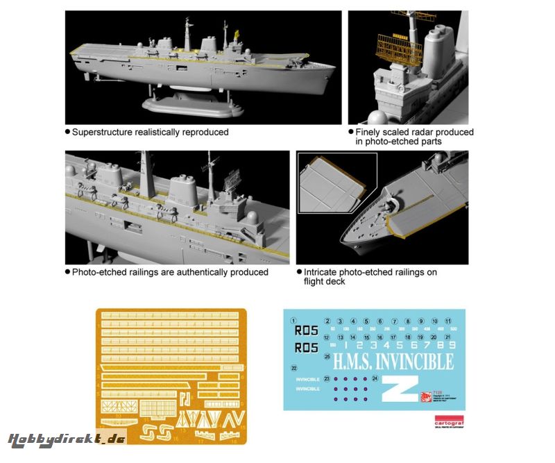 1:700 HMS.InvincibleLigh.AircraftCarrier Carson 7128 540007128