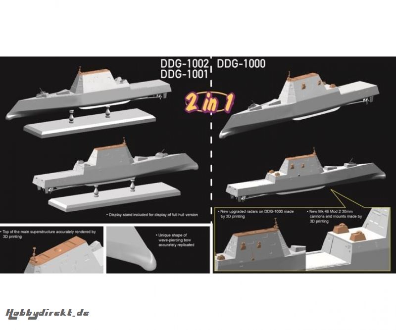 1:700 USS Lyndon B. Johnson (DDG-1002) Carson 7148 540007148