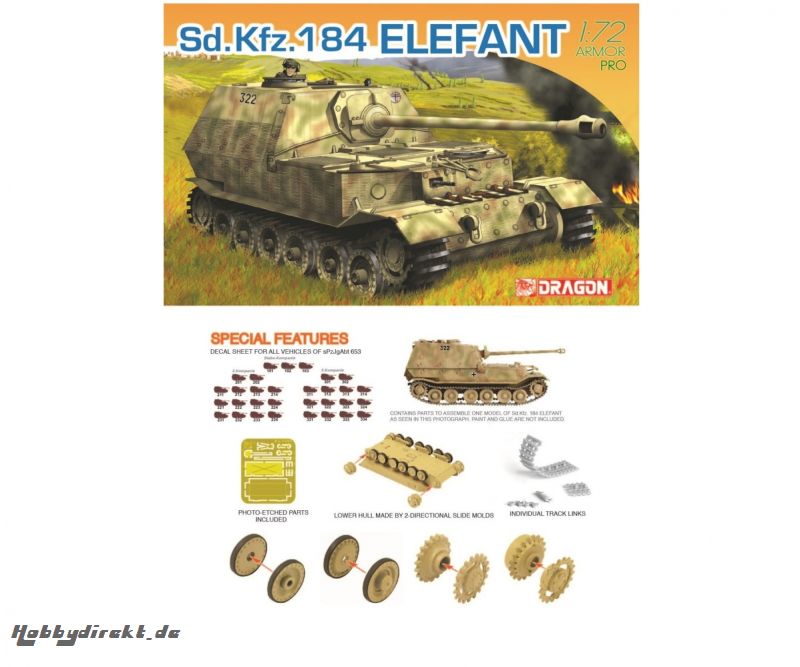 1:72 Sd.Kfz.184 Elefant Carson 7253 540007253