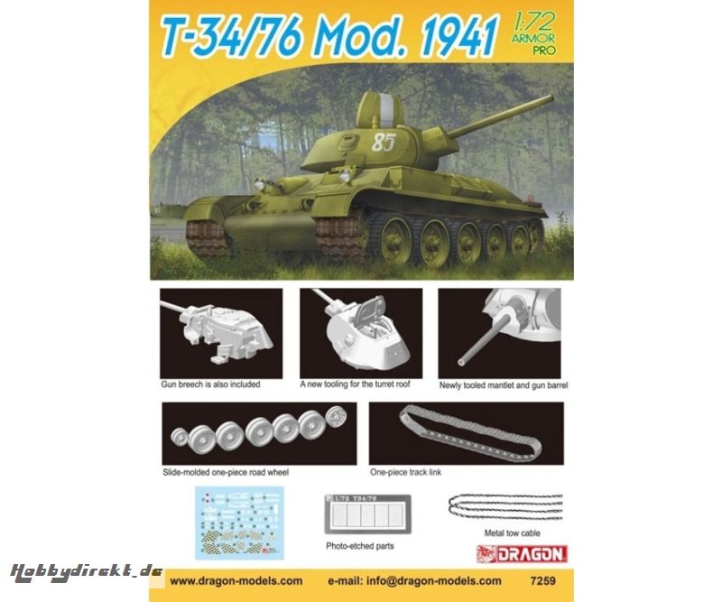 1:72 T-34/76 Mod. 1941 Carson 7259 540007259