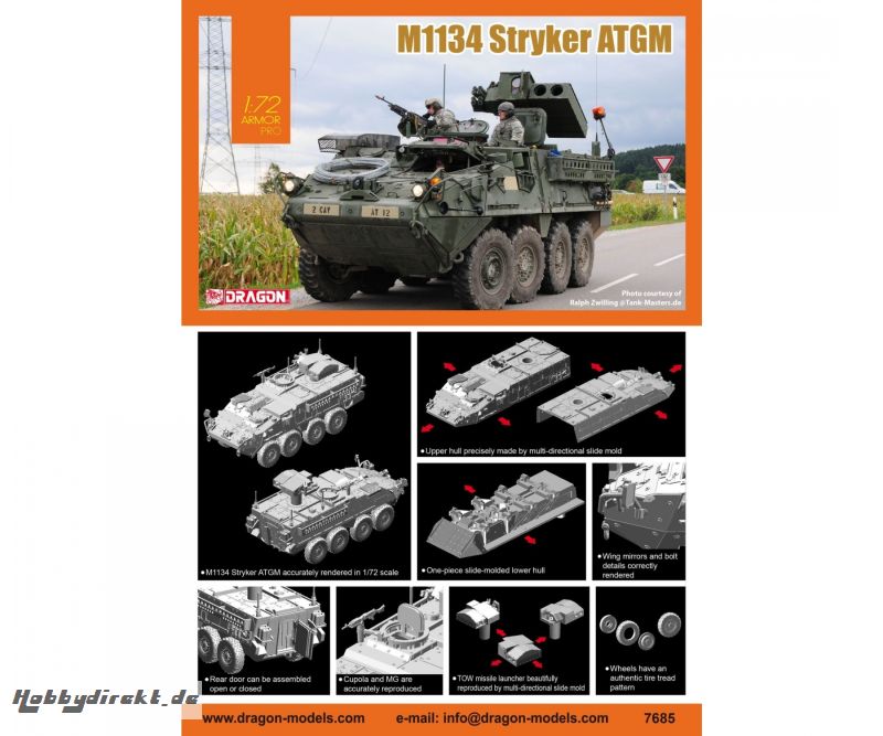 1:72 M1134 Stryker ATGM Carson 7685 540007685