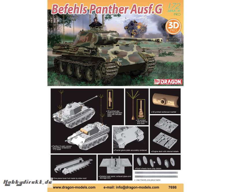 1:72 Befehls Panther Ausf.G Carson 7698 540007698