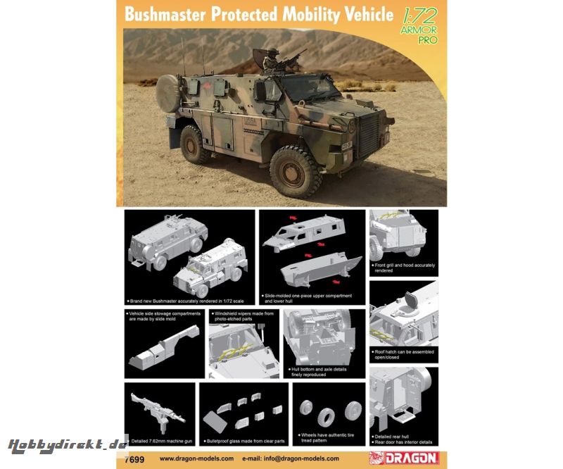 1:72 Bushmaster Protected Mobility Vehic Carson 7699 540007699