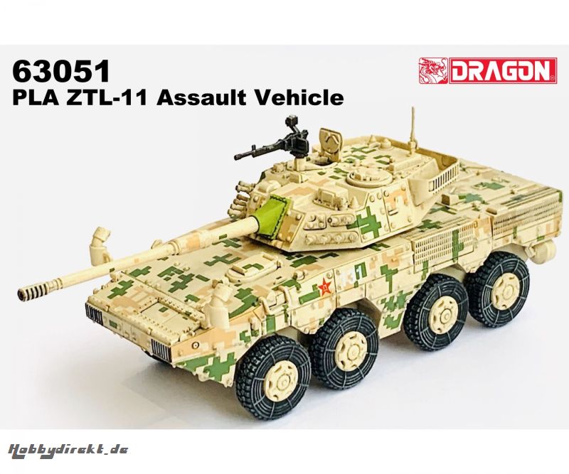 1:72 PLA ZTL-11 Assault Veh (Dig.Camou.) Carson 63051 540063051