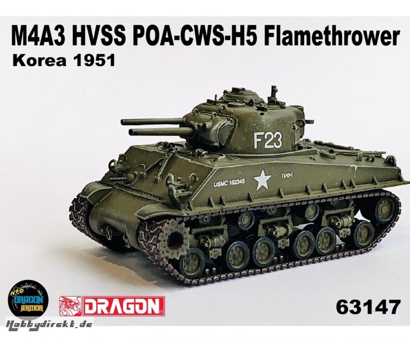 1:72 M4A3 HVSS POA-CWS-H5Flamethro.Korea Carson 63147 540063147