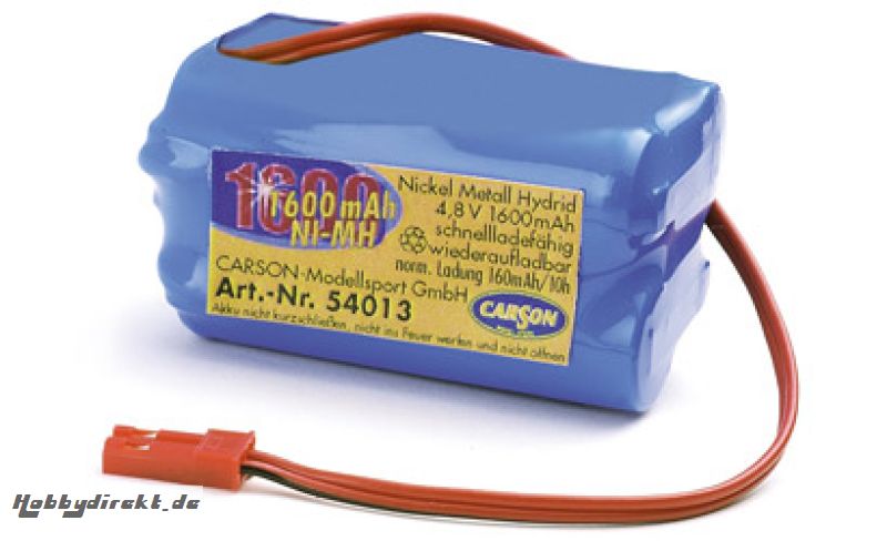 BATT.PACK 4,8V NIMH 1600MAH Carson 54013